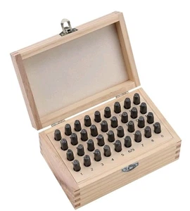 Juego de sellos de letras y números HimaPro 1/4 pulgadas 5 mm 36 piezas 40Cr aleación acero metal... - Imagen 1 de 5