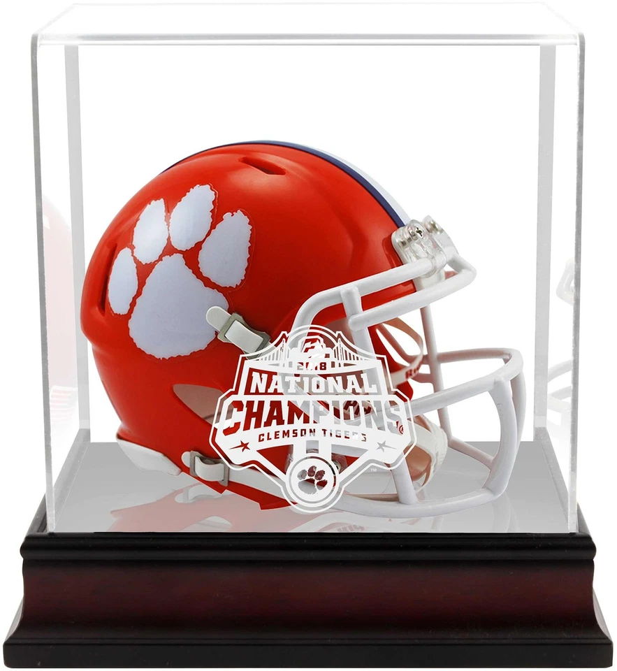 Clemson College Football Playoff 2018 National Champs Mini Helmet Display Case - Image 1 of 1