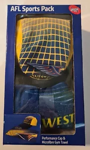 West Coast Eagles AFL Sports Pack Performance Cap & Microfibre Gym Towel NEW - Picture 1 of 5