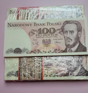 100 Zlotych Zl 1988 Serie TN WARYNSKI Banknote POLEN Geldschein Bankfrisch TOP - Bild 1 von 7
