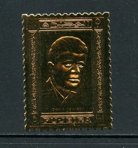 K101  Fujeira  1969  JFK  Kennedy   GOLD FOIL   1v.       MNH - Picture 1 of 1