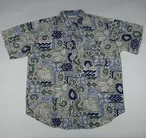 BUGLE BOY Vintage Hawaiian Shirt Button Up Men's Size Medium Tropical Aloha - Picture 1 of 9
