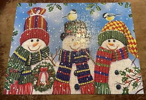 MasterPieces SNOWY AFTERNOON FRIENDS 400 piece Family Hour puzzle COMPLETE Cute - Picture 1 of 7