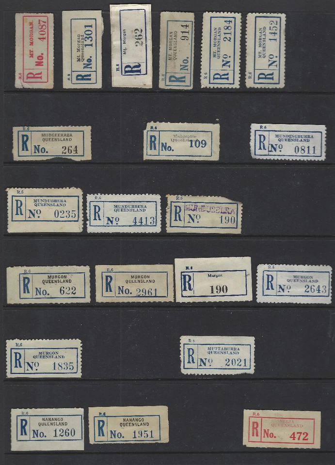 Etiquetas de registro Australia Queensland Nambour, Nerang, Noosa, North Arm ++ Foto 1 de 1