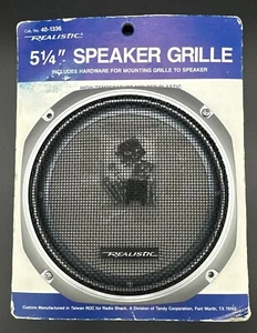Vintage Realistic Replacement Speaker Grille 5-1/4" Item No. 40-1336 - Picture 1 of 2