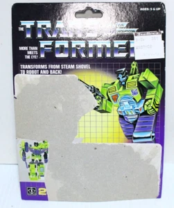 Vintage 1985 Transformers G1 Scavenger Constructicon Devastator Full Card Uncut - Picture 1 of 6