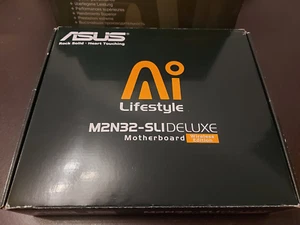 Extreme Rare Asus M2N32-SLI Motherboard Deluxe/Wireless Edition & Original Box - Afbeelding 1 van 12
