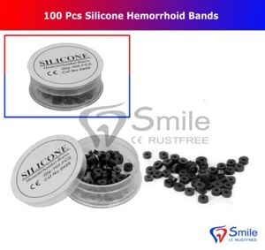 100 PCS German Silicone Hemorrhoid Bands For Rubber Band Ligation Free Shipping - Picture 1 of 3