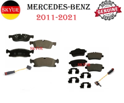 Juegos de pastillas de freno delanteras y traseras con sensores para Mercedes-Benz 2011-2021 GENUINAS Foto 1 de 4