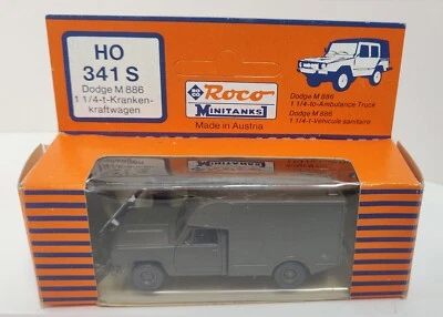 Roco Minitanks 341 S Dodge M886 1 1/4 - t - Kranken kraftwagen 1:87 MIB B100 - Image 1 of 4