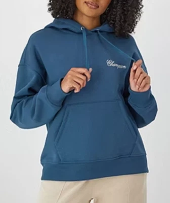 Champion Women's Powerblend Hoodie Sweatshirt Size 2XL Twilight Teal Fleece $55 - image 1 of 4