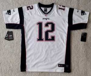 New England Patriots #12 TOM BRADY Jersey YOUTH XL 18-20 NWT Nike White - Picture 1 of 3