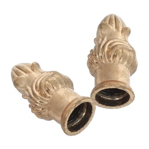 2 Pcs Horn Frame Decorative Head Light Fixture Caps Lamp Accessories and Parts - Picture 1 of 12