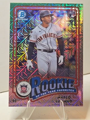 2024 Bowman Chrome Mega Box - Marco Luciano ROTY Pink Refractor /199 RC - Giants - Image 1 of 2