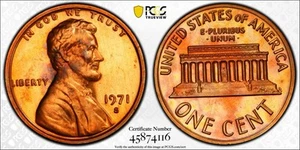 1971-S DOUBLE DIE OBVERSE (DDO) Type 2 (The Rarest) CENT ERROR🌟PCGS PR 66 RD! - Picture 1 of 4