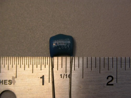 100 condensadores de película de poliéster 1 % radial vintage 123R-69 .0022uF 400V Foto 1 de 1