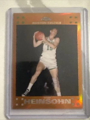 2007 08 TOM HEINSOHN TOPPS CHROME ORANGE REFRACTOR /199 BOSTON CELTICS #63 - Image 1 of 2