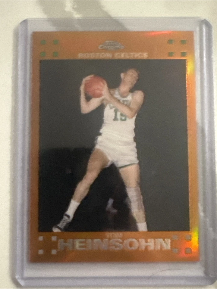 2007 08 TOM HEINSOHN TOPPS CHROME ORANGE REFRACTOR /199 BOSTON CELTICS #63 - Image 1 of 2