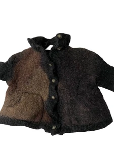 WRAP LONDON ZH34 UK 18US 14 / DE 4489% Alpaca / Alpaka Jacket - Picture 1 of 8