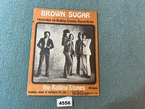 ROLLING STONES * BROWN SUGAR* SHEET MUSIC *1970*. 4556 - Picture 1 of 3