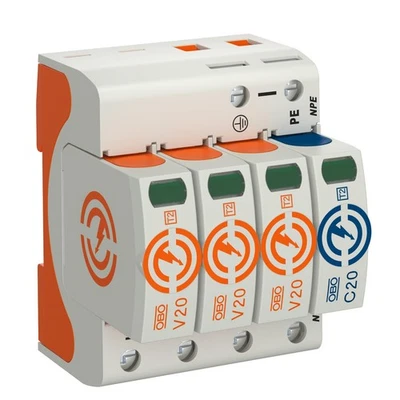 MARKENLOS OBO Überspannungsableiter V20, 3-polig+NPE 280 V Art.Nr. 5095253