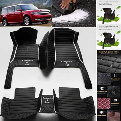 For Ford Flex Car Floor Mats Luxury Waterproof Liners Carpets Cargo Custom Foto 1 de 4