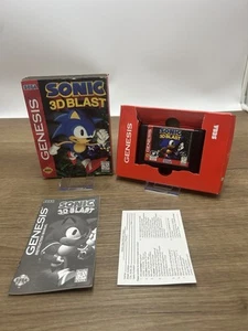 Sonic 3D Blast (Sega Genesis, 1996) CIB with Manual Tested Paper Box - Picture 1 of 11