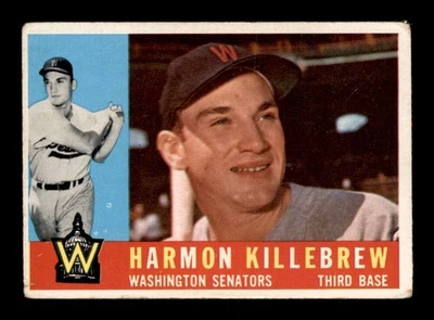 1960 Topps #210 Harmon Killebrew en muy buen estado X3597883 Foto 1 de 3