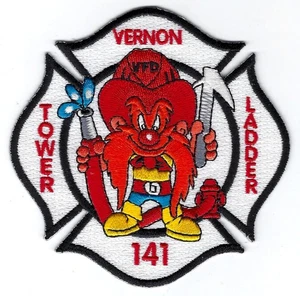 Connecticut - Vernon Fire Dept. - Tower Ladder 141 - [ Company Maltese Patch ] - Bild 1 von 1