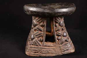 A Primitive African Bamun Stool Cameroon Antique 288 - Picture 1 of 6