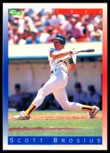 1992 CLASSIC II #T5 SCOTT BROSIUS OAKLAND ATHLETICS - Picture 1 of 2