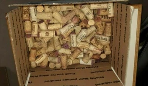 KARTON MIT ECHTEN WEINKORKEN VERSCHIEDENE WEINGÜTER OHNE KUNSTSTOFF KOSTENLOSER VERSAND! - Bild 1 von 3