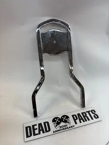 Harley OEM chrome medallion 15" sissybar passenger upright - Foto 1 di 4