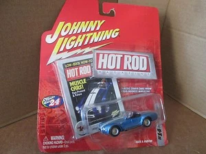 2004 Johnny Lightning shelby cobra 427 s/c blue hot rod magazine cover cars - Picture 1 of 3