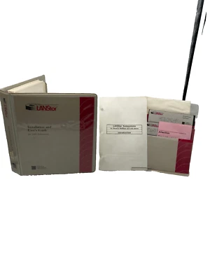 DOS Software LANStor 1.4.2 For Novell Netware v2.0+ Maxtor Manuals And Floppy - Image 1 of 4