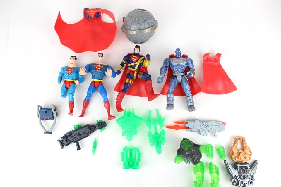 Lote de figuras de acción de Superman vintage con accesorios años 80 90 Foto 1 de 4