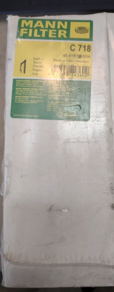 MANN FILTER C718 NIB