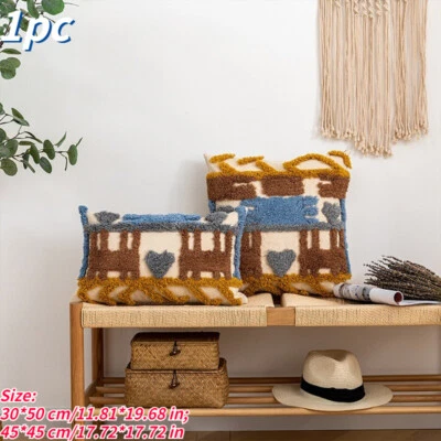 1 X Boho Cushion Cover Pillow Case Moroccan Decorative Lumbar Pillow Cover - Image 1 of 4