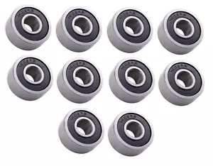 (10 Each) 1602-2RS Sealed Radial Ball Bearing 1/4 ID X 11/16 OD X 5/16 Wide - Picture 1 of 4