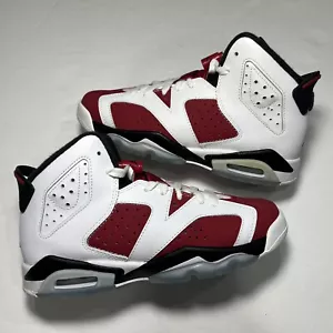 Air Jordan 6 Retro Carmine (2014) (GS) Size 4.5 384665 160 FREE SHIPPING - Picture 1 of 7