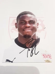 Foto firmada Orel Mangala VfB Stuttgart NUEVO - Imagen 1 de 1