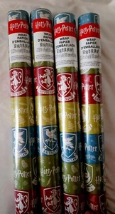 4 Rolls Harry Potter Gift Wrap Wrapping Paper, 50Sqft Each - Picture 1 of 2