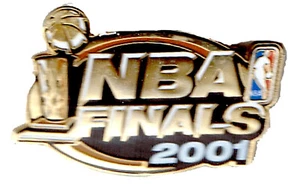 Pin de medios de prensa de las finales de la NBA 2001 Los Angeles Lakers/Filadelphia 76ers PIN - Imagen 1 de 1
