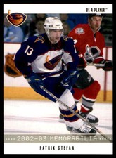 2002-03 Be A Player Memorabilia Patrik Stefan #143
