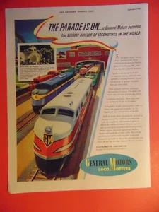 1941 GENERAL MOTORS Parade of Locomotives vintage print ad - Picture 1 of 1