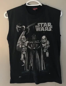 Vintage STAR WARS 1997 Tshirt Black Large Tee Shirt - Picture 1 of 7