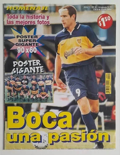 马丁·帕勒莫 BOCA 青少年冠军 1998 年杂志/海报 足球 阿根廷 罕见 — 第 1/1 张图片