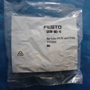 10pz Nuovo Connettore push-in FESTO QSM-M5-6 153306 Spedizione veloce - Foto 1 di 1