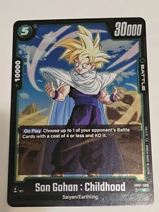 Son Gohan : Childhood 089, FB01 R, Dragon Ball Super Awakened Pulse, TCG - Picture 1 of 1