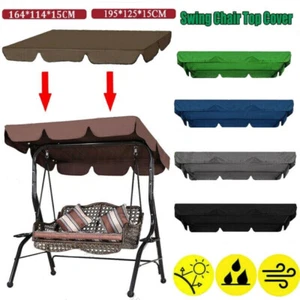 Ersatzdach Hollywoodschaukel Dach WASSERDICHT Gartenschaukel Bezug UV-Schutz Neu - Bild 1 von 12